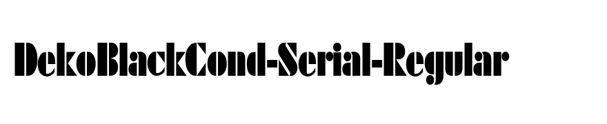 DekoBlackCond-Serial-Regular