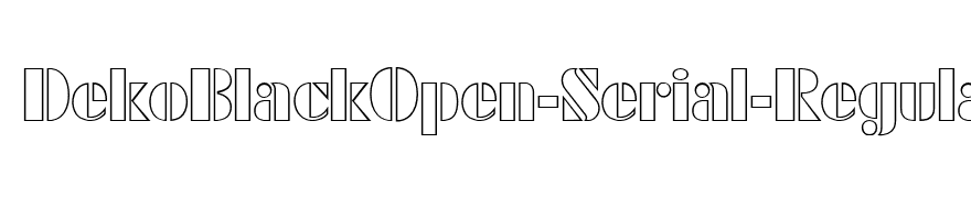 DekoBlackOpen-Serial-Regular