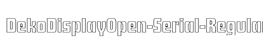 DekoDisplayOpen-Serial-Regular