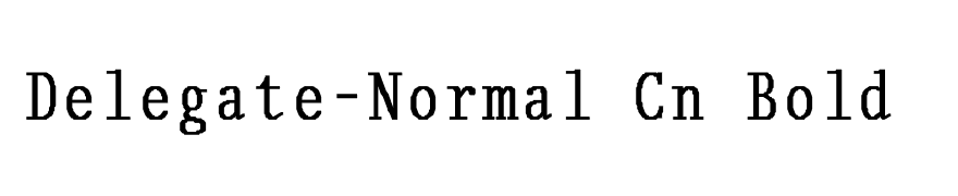 Delegate-Normal Cn Bold
