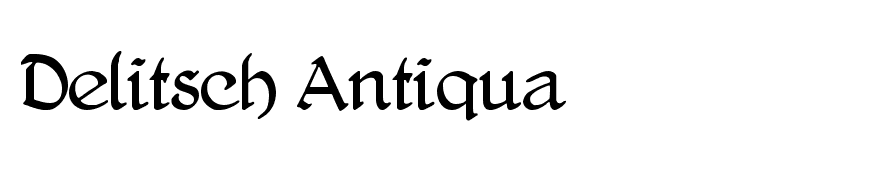 Delitsch Antiqua