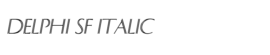 Delphi SF Italic