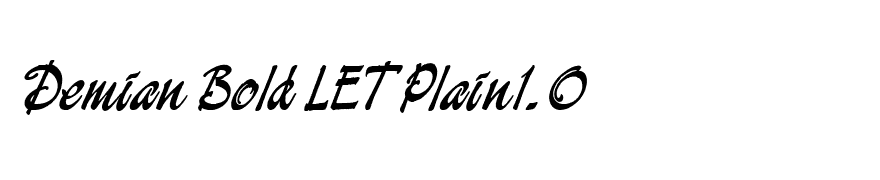 Demian Bold LET Plain1.0