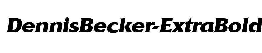 DennisBecker-ExtraBold Italic