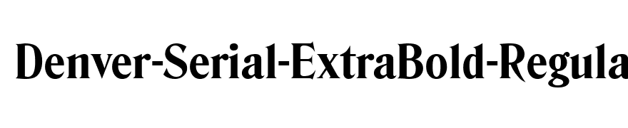 Denver-Serial-ExtraBold-Regular
