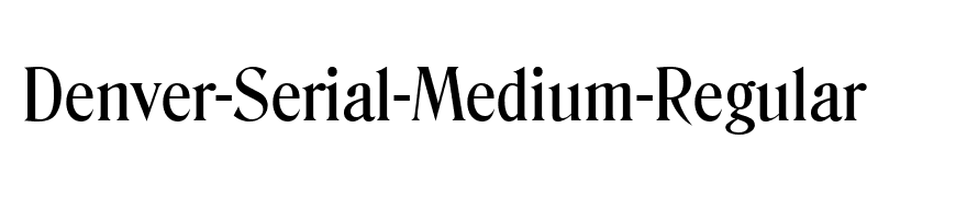 Denver-Serial-Medium-Regular