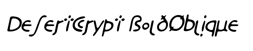 DesertCrypt BoldOblique