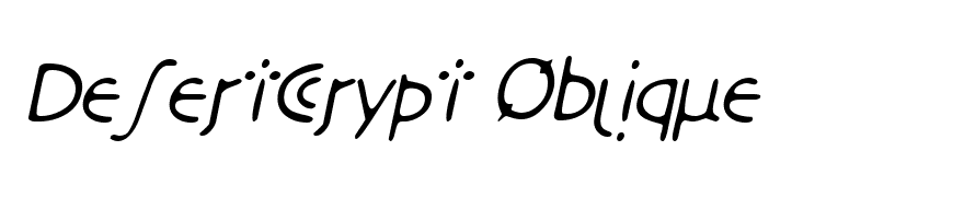 DesertCrypt Oblique