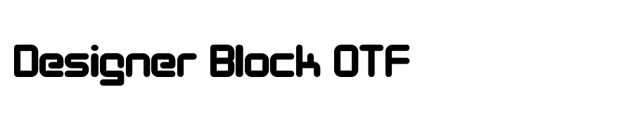 Designer Block OTF