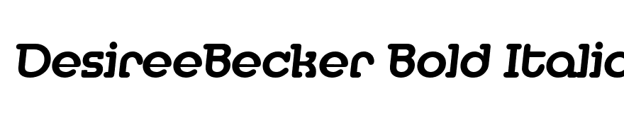 DesireeBecker Bold Italic