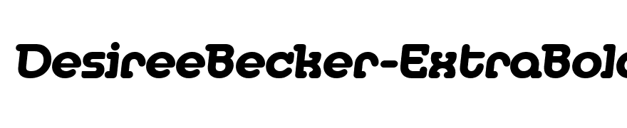 DesireeBecker-ExtraBold Italic