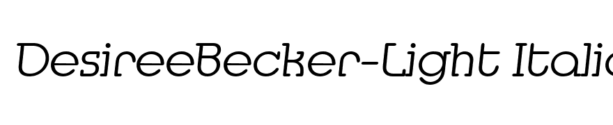 DesireeBecker-Light Italic