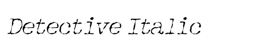 Detective Italic