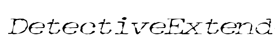 DetectiveExtended Italic