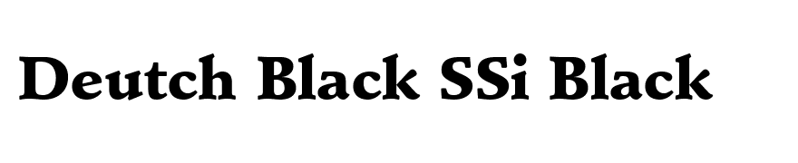 Deutch Black SSi Black