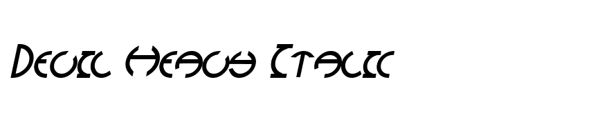 Devil Heavy Italic