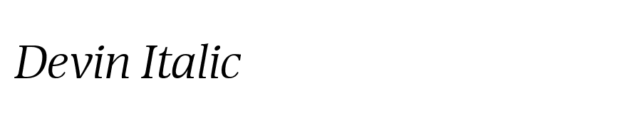 Devin Italic
