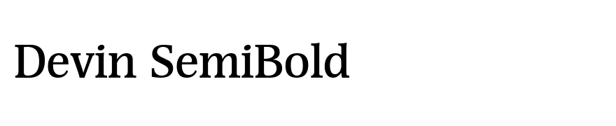 Devin SemiBold