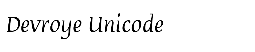 Devroye Unicode