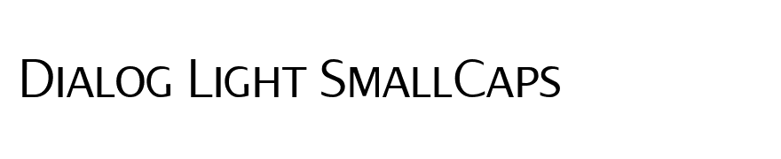 Dialog Light SmallCaps