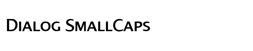 Dialog SmallCaps