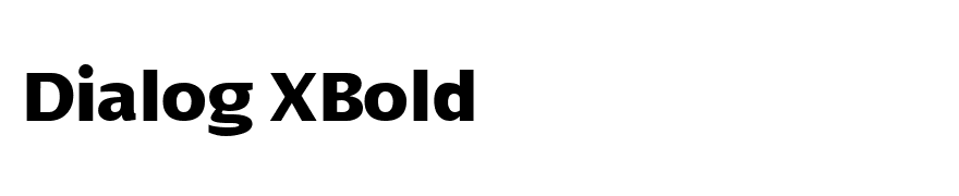 Dialog XBold