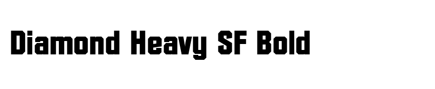Diamond Heavy SF Bold