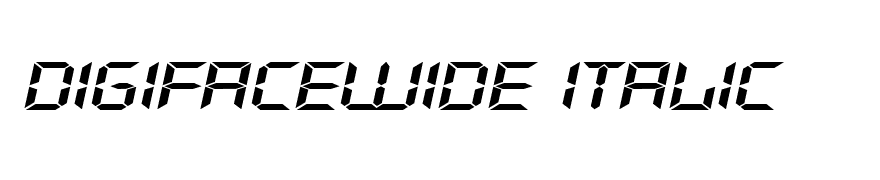DigifaceWide Italic