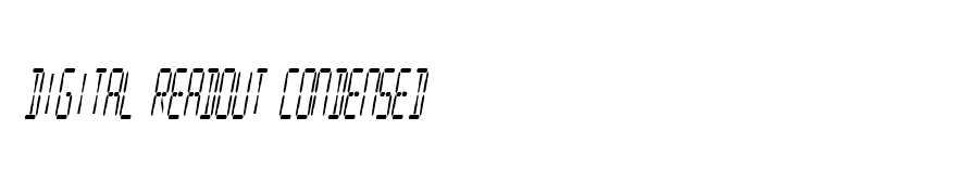 Digital Readout Condensed