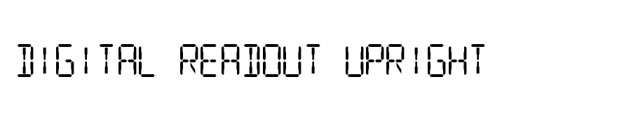 Digital Readout Upright