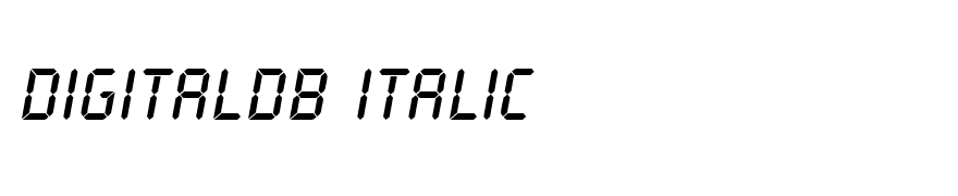 DigitalDB Italic