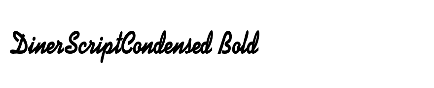 DinerScriptCondensed Bold