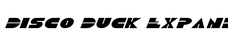 Disco Duck Expanded Italic