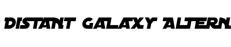 Distant Galaxy Alternate Italic