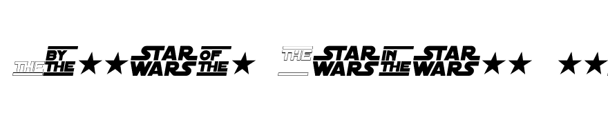 Distant Galaxy Symbols Italic