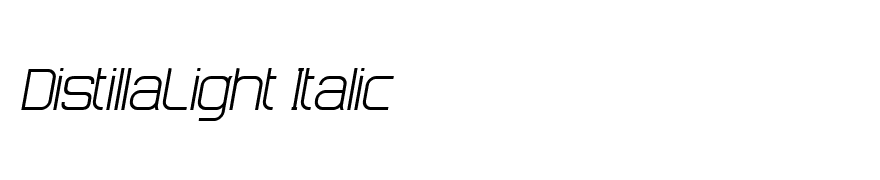 DistillaLight Italic