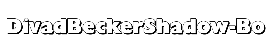 DivadBeckerShadow-Bold