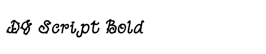 DJ Script Bold