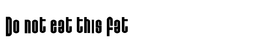 Do not eat this Fat