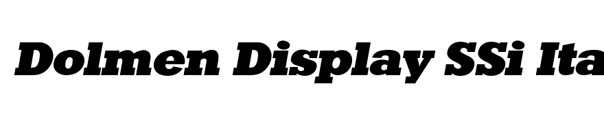 Dolmen Display SSi Italic