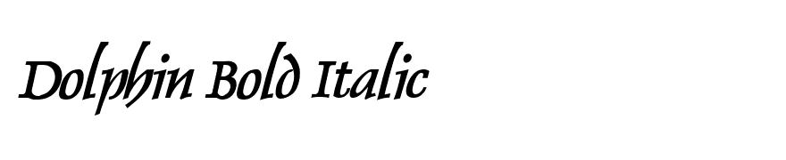Dolphin Bold Italic