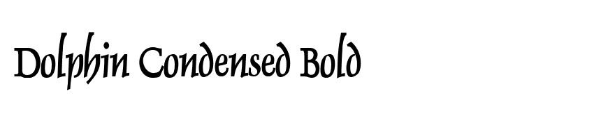 Dolphin Condensed Bold