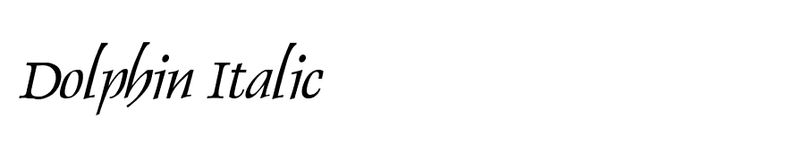 Dolphin Italic