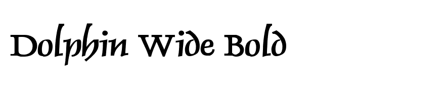 Dolphin Wide Bold