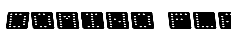 Domino flad kursiv