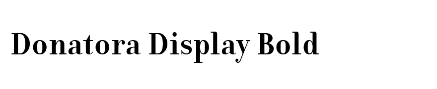 Donatora Display Bold