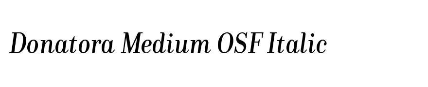 Donatora Medium OSF Italic