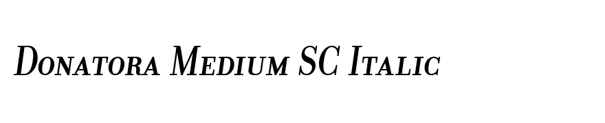 Donatora Medium SC Italic
