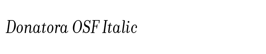 Donatora OSF Italic