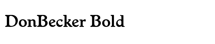 DonBecker Bold